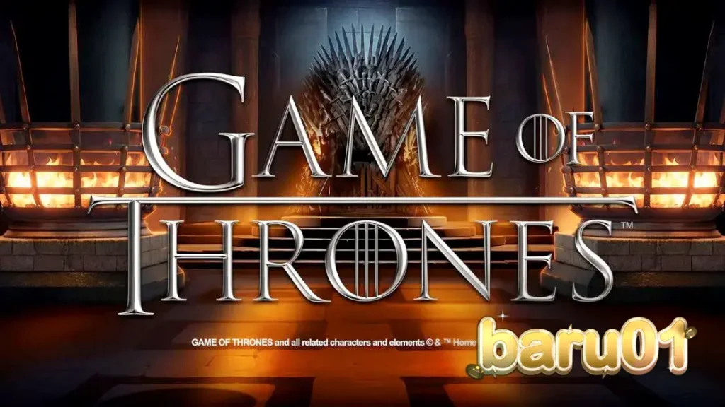 Tampilan visual slot Game of Thrones di layar perangkat seluler